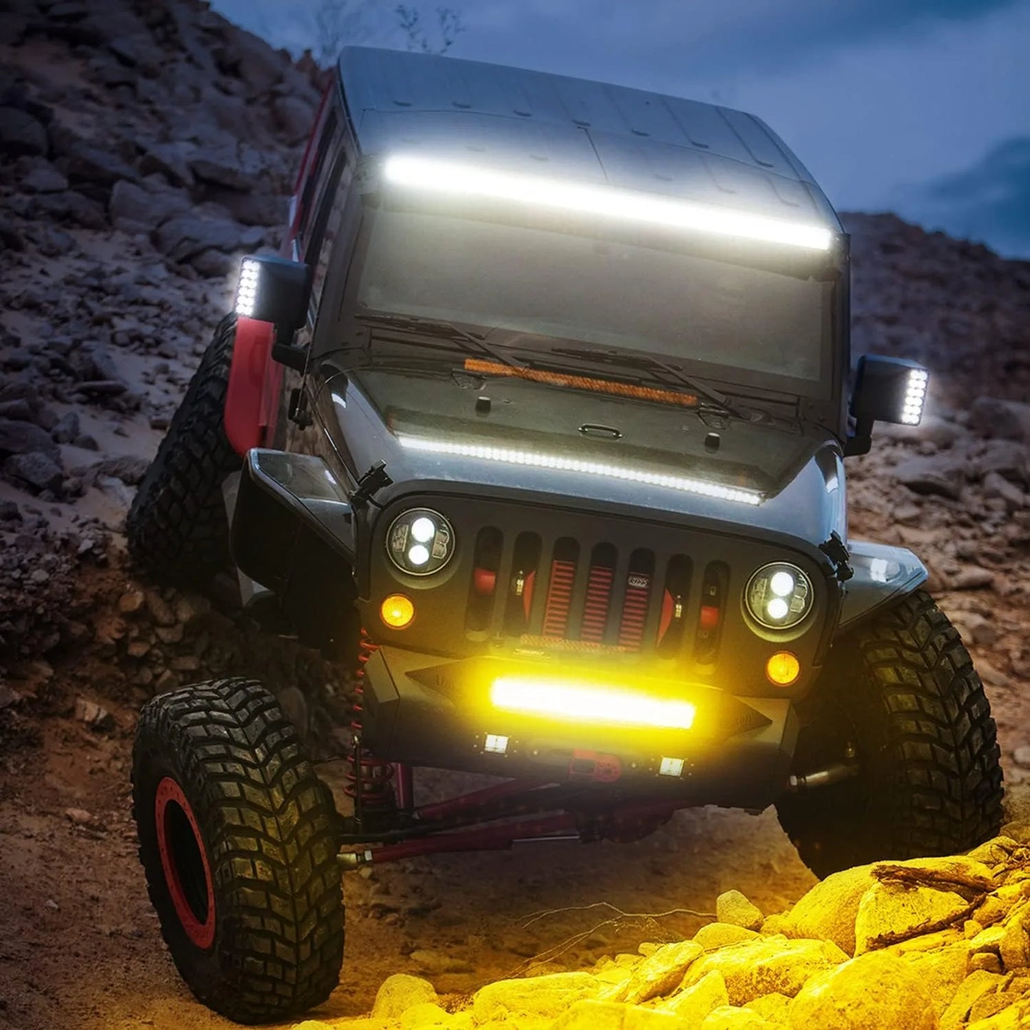 Nilight 12-Inch Amber LED Light Bar - 240W Triple Row Spot Flood Combo for Truck, SUV, ATV & Boat