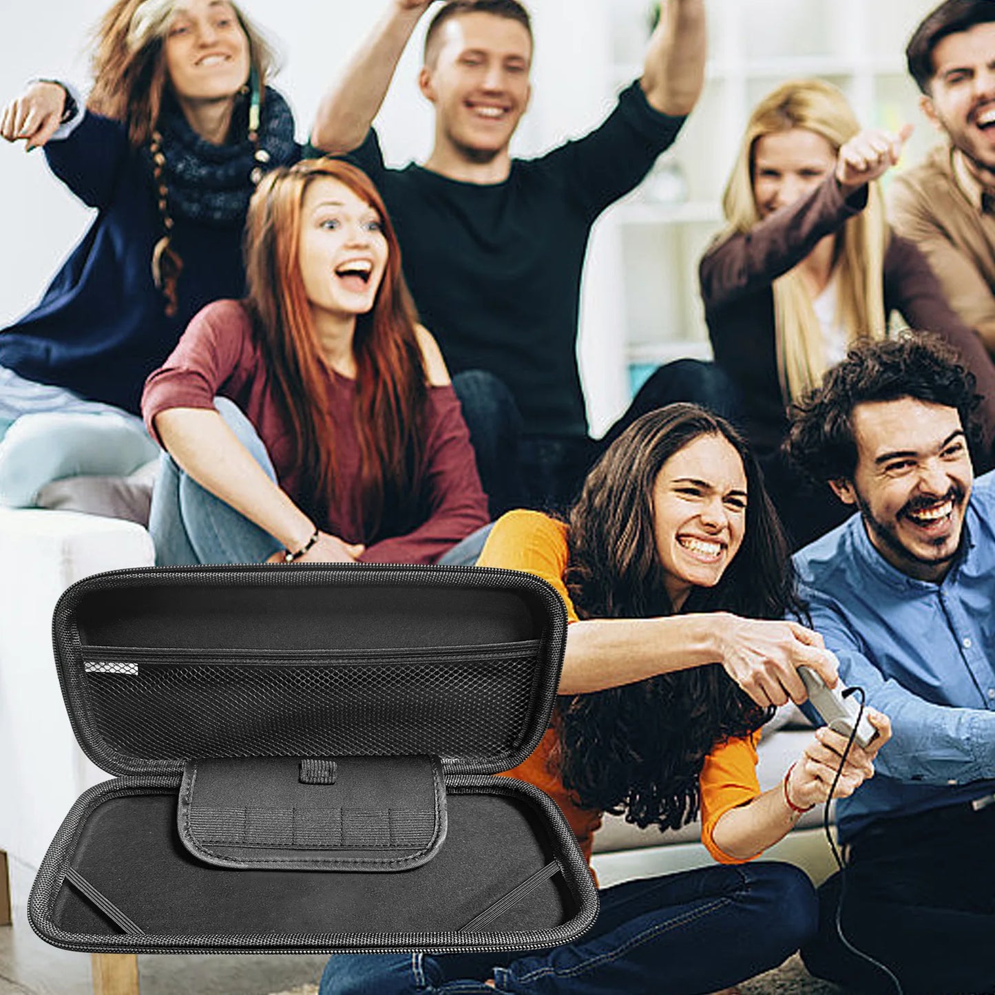 Slim Waterproof EVA Hard Shell Travel Carrying Case for 2025 Switch 2 Accessories – Protective Storage Hand Bag