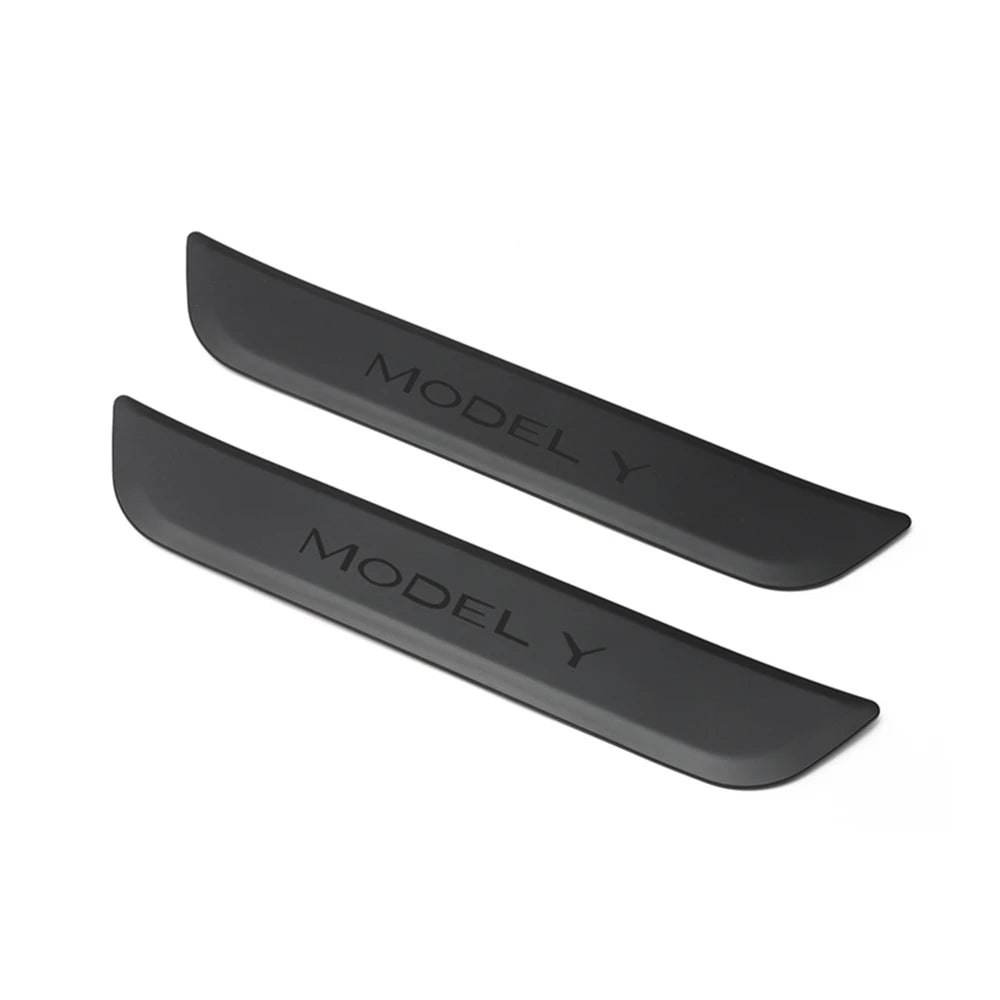 Rear Door Sill Cover for Tesla Model Y (2022–2024) – Anti-Dirty Kick Guards, Trim Protector Film & Welcome Pedal Pads