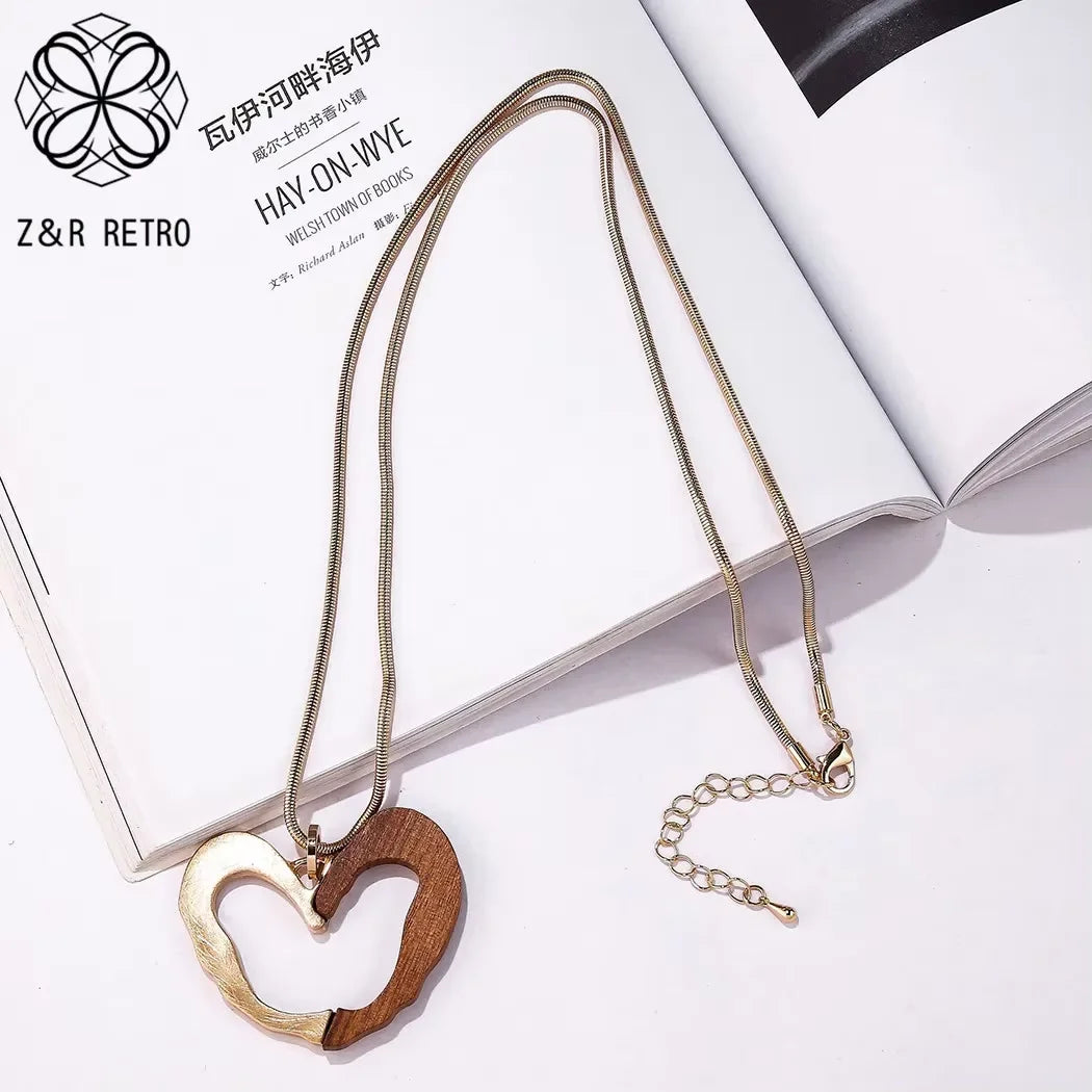 Vintage Long Chain Necklace – Irregular Gothic Pendant Jewelry for Women, 2023 Trendy Fashion Accessories