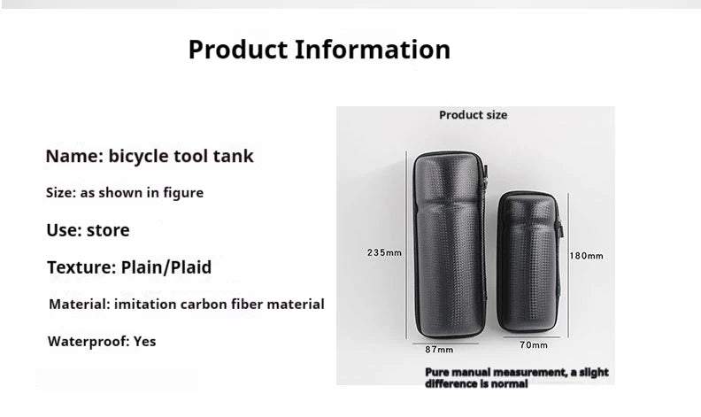 Hard-Shell Water Bottle Bag for Bicycle – Large Capacity, Portable, Waterproof & Anti-Slip Bike Accessory