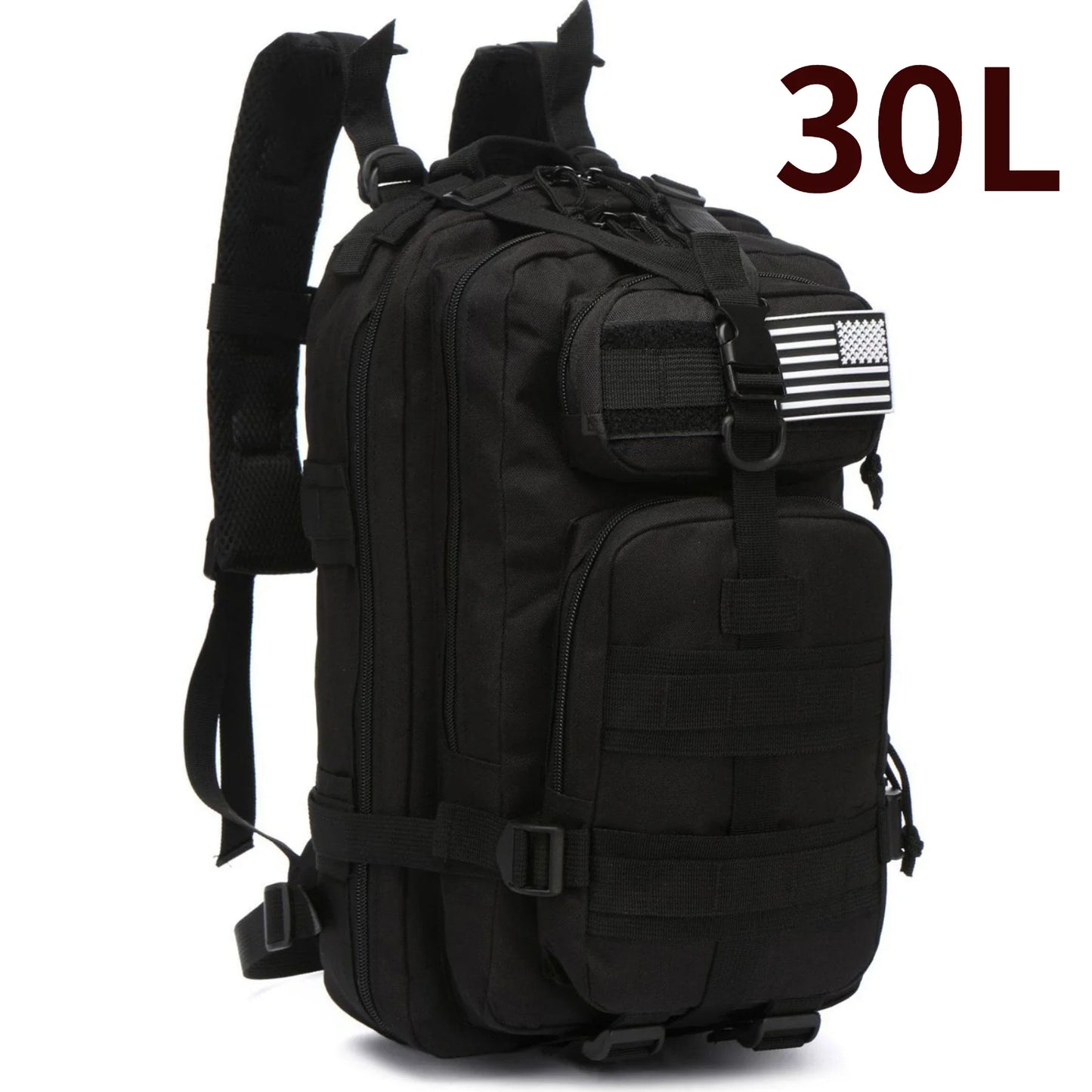 30L/50L Waterproof Nylon Backpack – 1000D Tactical Outdoor Bag for Camping, Hiking, Fishing & Hunting