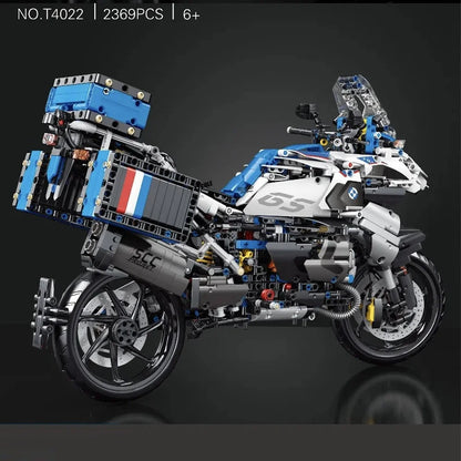 High-Tech 1:5 Motorcycle Model – Modular Brick Racing Motorbike Building Set Toy for Boys T4022