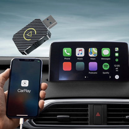2-in-1 Wireless CarPlay & Android Auto Adapter — WiFi & BT5.0 Smart Mini Dongle, Plug & Play Fast Connect
