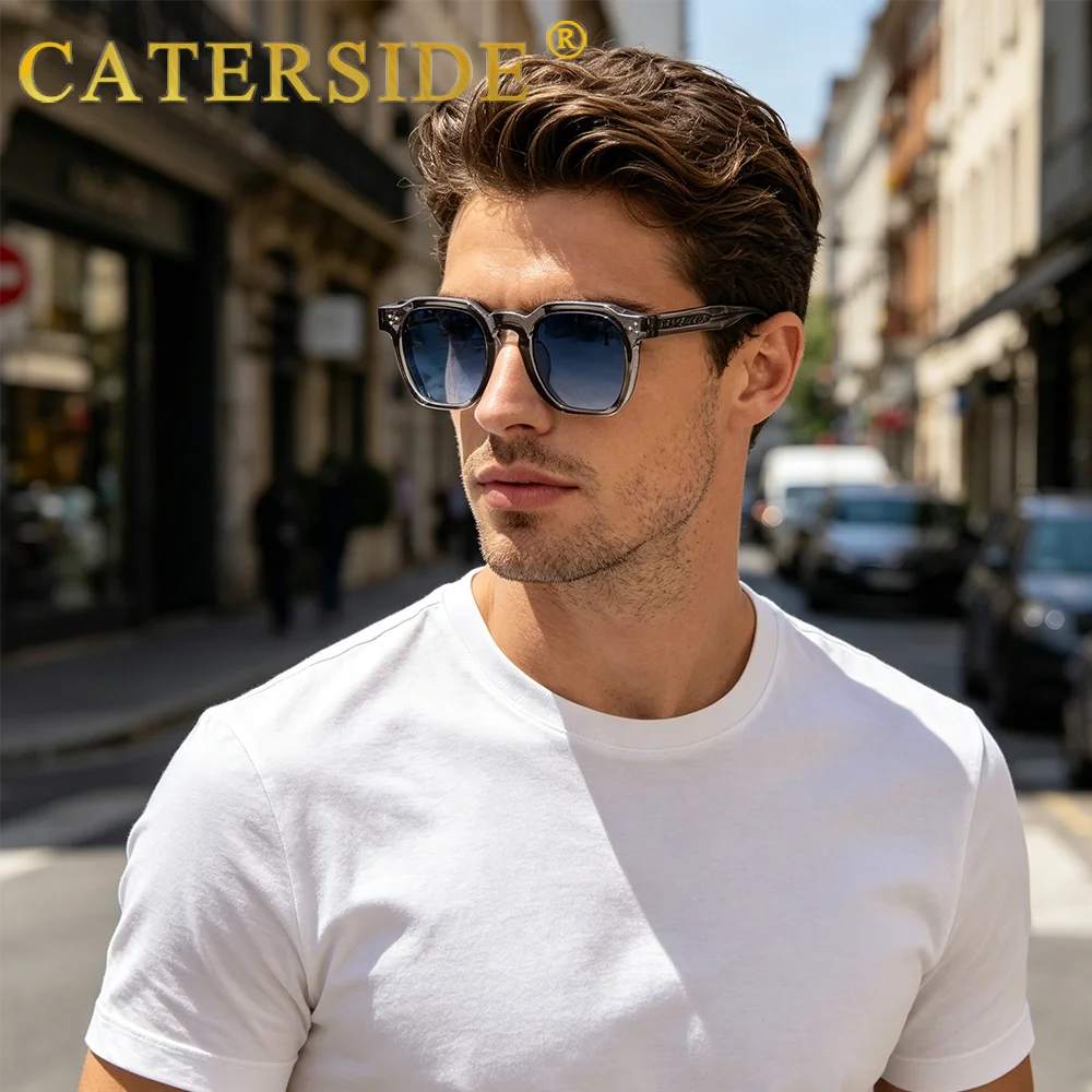 CATERSIDE Small Frame Square Sunglasses - Fashion Unisex Eyewear for Travel, Parties & Business