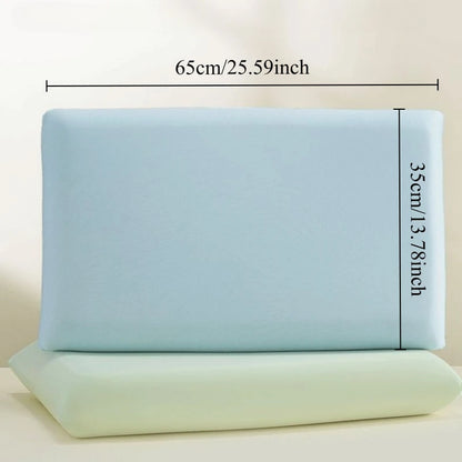 Universal Ice Silk Stretch Pillowcase - Cooling Elastic Cover for Memory Foam Pillows