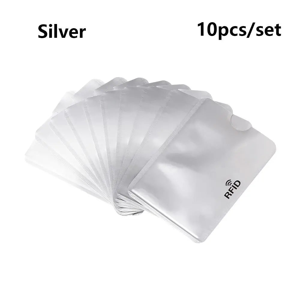 10PCS RFID Credit Card Protector Sleeves – Anti-Theft Blocking Skin Case Covers for Bank Cards, New Hot Sale
