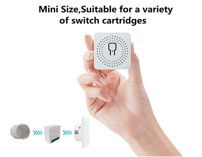 16A Mini Smart Breaker – Voice Control WiFi Switch for HomeKit, Siri, Alexa, Google, Tuya with Power Monitor