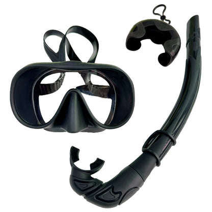 Soft Silicone Diving Snorkel - Portable Foldable Adult Snorkeling Gear for Freediving, Spearfishing & Swimming