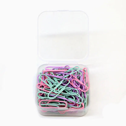 160PCS Color Stainless Steel Paper Clips Set – Large Office File Bookmarks & Organizer Stationery Clips Pack