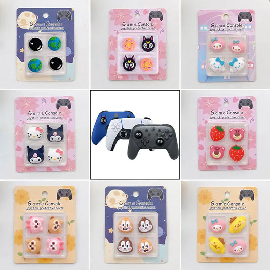 Thumb Stick Grip Caps for PS5, PS4, PS3, Xbox & Switch Pro Controllers – Soft Silicone Joystick Protector Covers