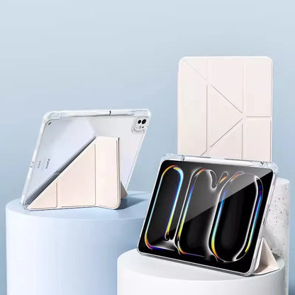 iPad Pro 11 Case with Pencil Holder – Multi-Fold Bracket Cover for iPad Pro 12.9/13, Air 11 (2024/2022)