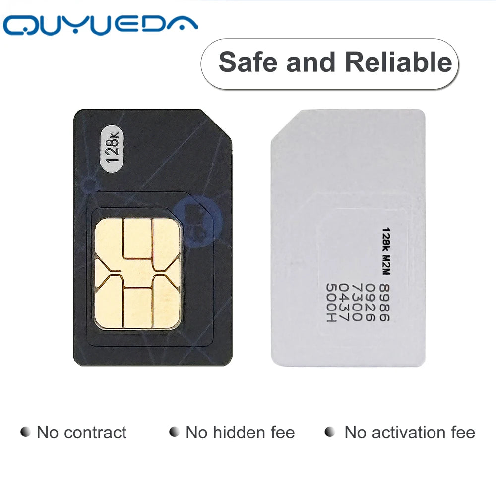 4G Global Roaming M2M IoT SIM Card - 360MB Data for GPS Trackers & IoT Devices, 1-Year Service