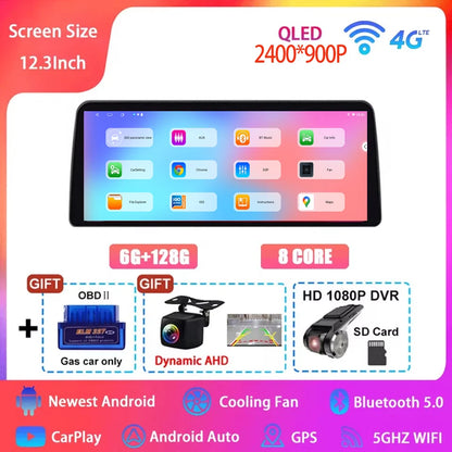 Android 15 Car Radio for Honda Civic FE/FL 2021-2023 - 12.3 Inch Multimedia Touch Screen GPS Navigation Player