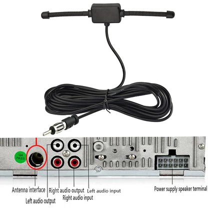 Universal Car Windshield AM/FM Radio Antenna – Signal Amplifier Booster, 12V Hidden Truck Antenna for Stereo
