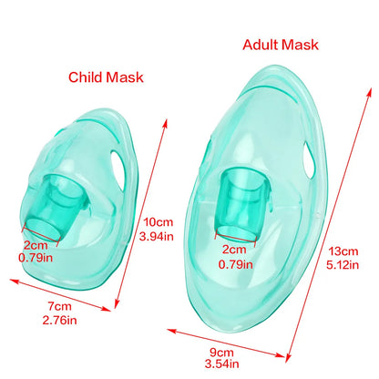 20pcs Nebulizer Inhaler Masks — Adult & Child Atomization Inhale Mask for Medication and Drug Inhalation Healthcare Nebulizador