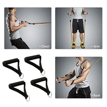 Resistance Bands Handle Bar Attachment — Fitness Pulley Strap for Home Gym Workout Accessories