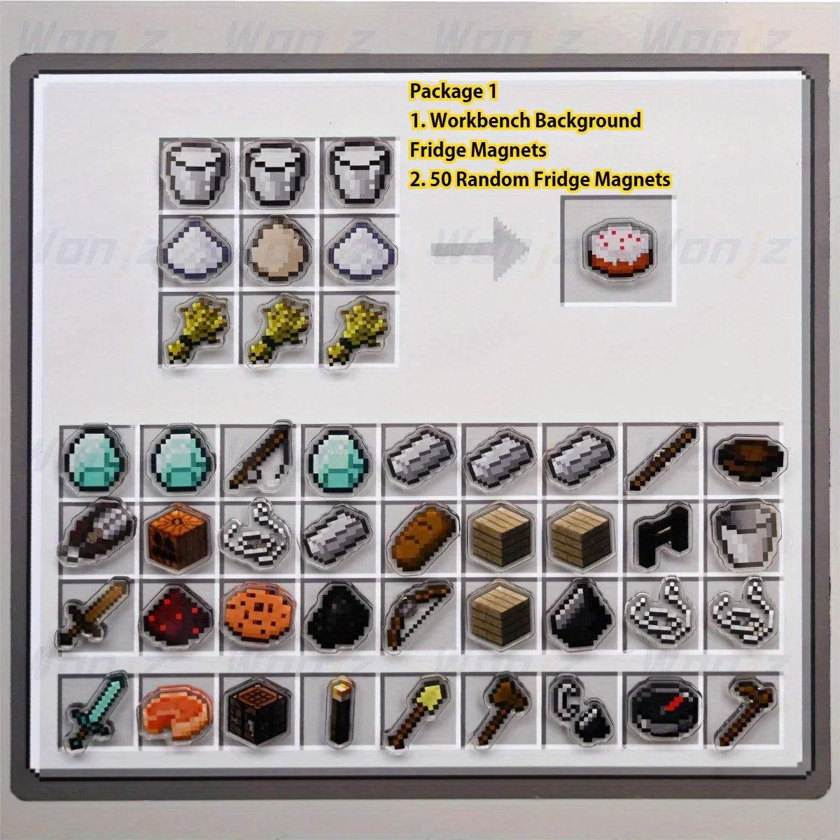 Premium Pixel-Style Fridge Magnets – High-Definition Gamer Magnets for DIY Projects and Home Decor