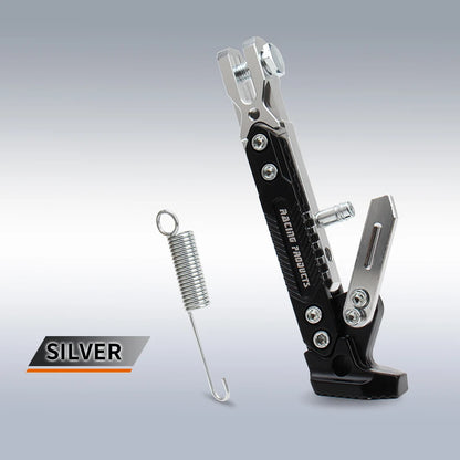 Motorcycle Kickstand Support — Universal Alloy Side Stand Bracket for Dirt Bikes & Motorbikes Tripod Foot Holder