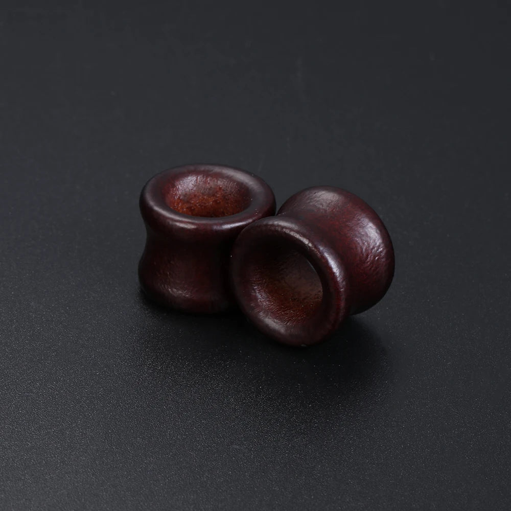 8–25mm Black Wood Ear Plugs – Body Jewelry Gauges, Tunnels & Stretchers for Piercing