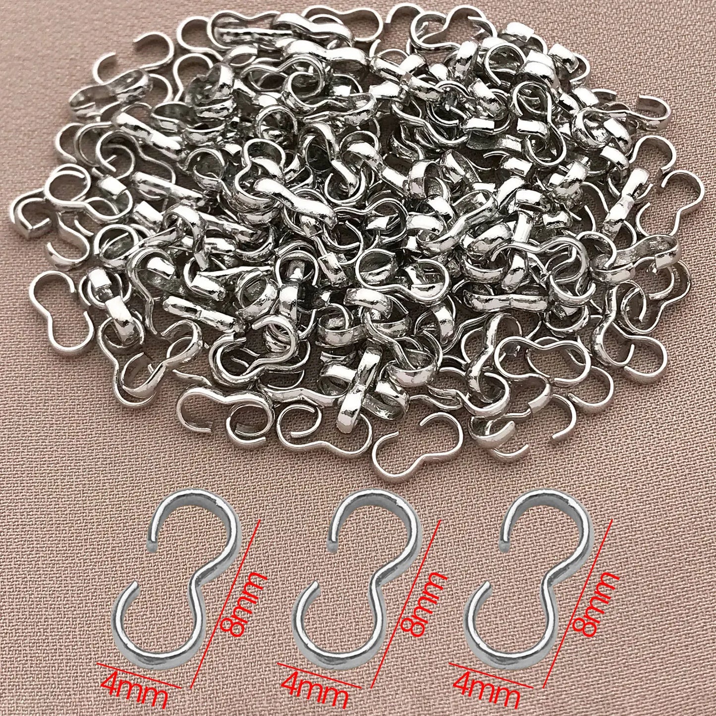18K Copper-Plated Jewelry Clasps - 10/20pcs Thick Open Buckles for DIY Bracelet Making Accessories