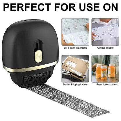 Privacy Protection Roller Stamp - Guard Your Confidential Data with Theft Protection Seal Roller