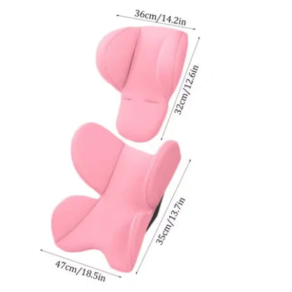 Infant Car Seat Head Neck Support Cushion - Breathable Stroller Liner Mattress Safety Body Support Pad