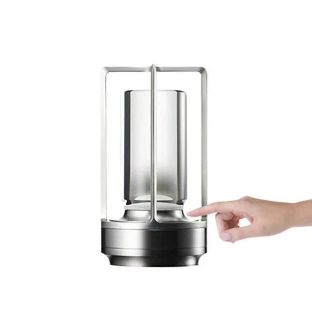 Wireless LED Touch Sensor Table Lamp - Rechargeable Desktop Night Light for Bedroom, Hotel, Bar & Restaurant Decor