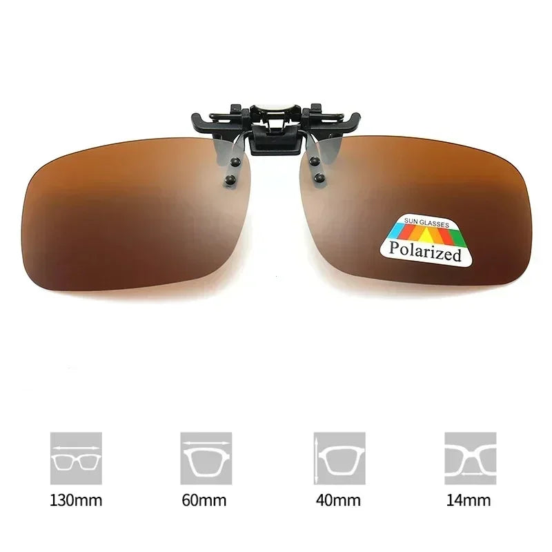 Polarized Clip-On Sunglasses – HD UV400 Driving & Night Vision Glasses Shades