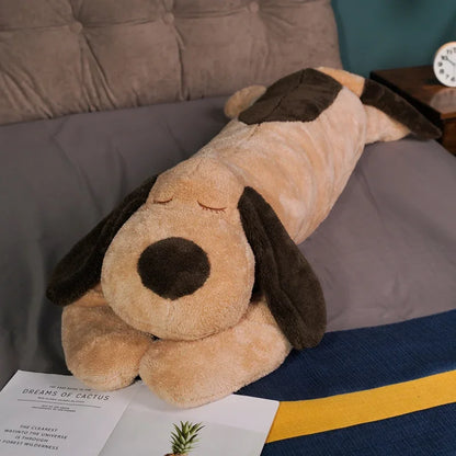 Giant Soft Dog Plush Pillow – Cotton Stuffed Pet Doll Sleep Pillow Gift for Girlfriend