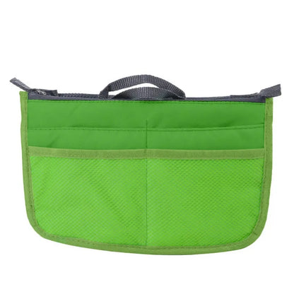Women’s Nylon Makeup Organizer Insert Bag – Large Capacity Travel Cosmetic Handbag Liner & Tote Purse Organizer for Ladies