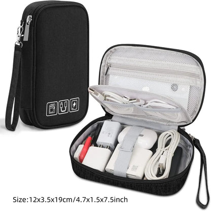 Portable Digital Storage Bag – Waterproof USB Cable Organizer Pouch for Electronics & Accessories