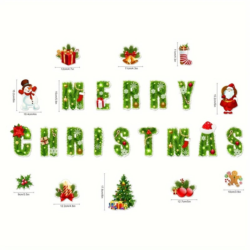 Magnetic Christmas Tree Fridge Decor – Santa & Reindeer Holiday Magnets for Refrigerator & Metal Surfaces