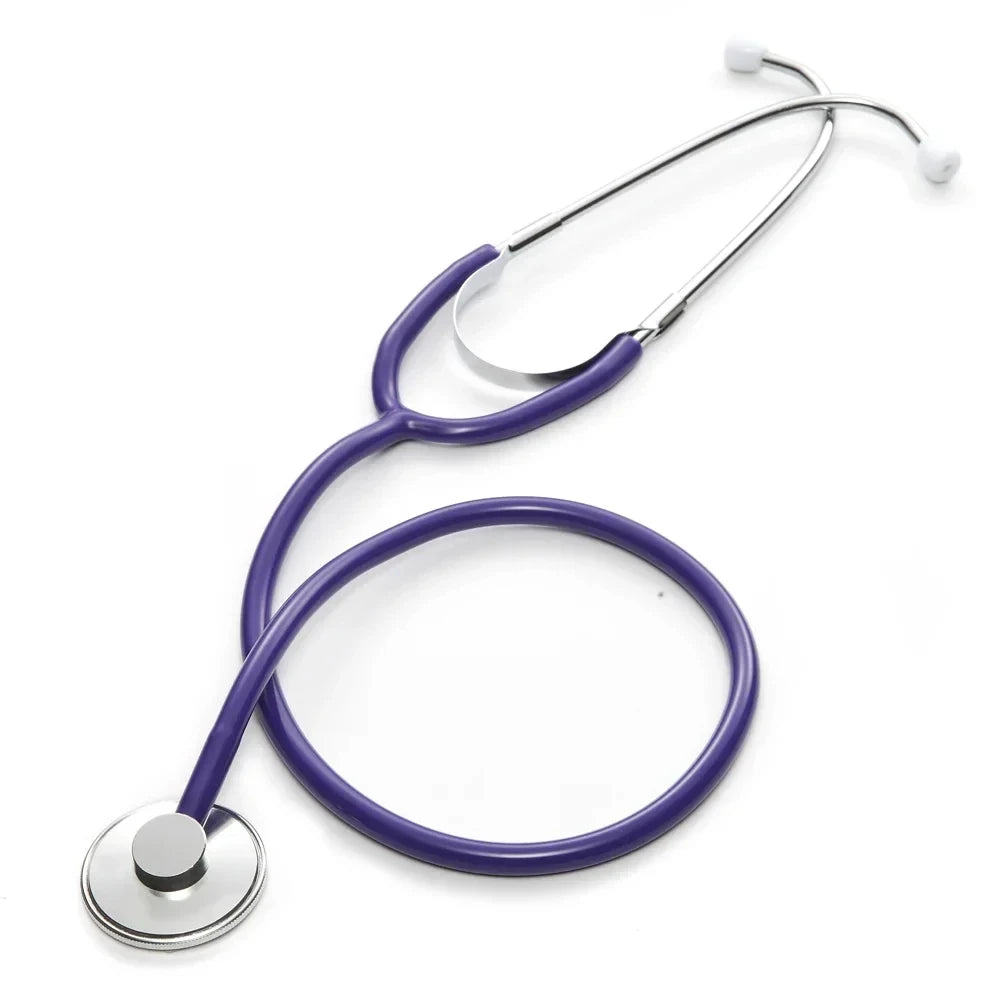 Portable Single Head Stethoscope — Professional Cardiology Medical Device for Doctors, Nurses, Students, and Vets