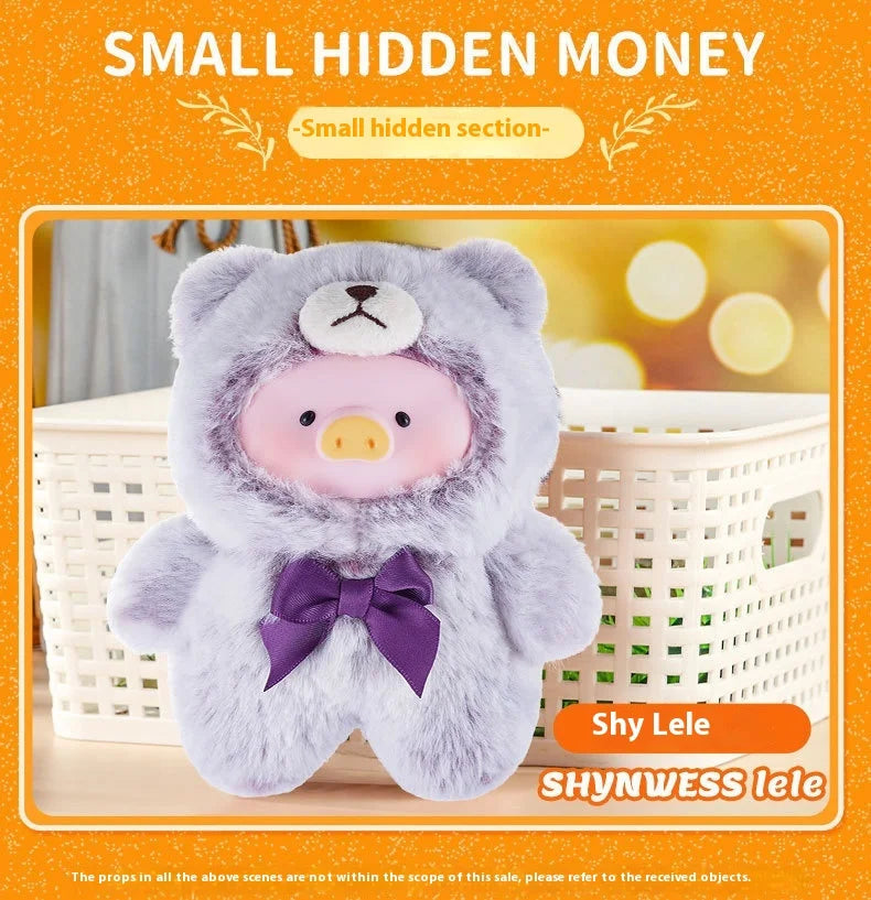 Blind Box Lulu Pig Vinyl Plush – Retro Teddy Series Cute Bag & Desktop Decoration Gift