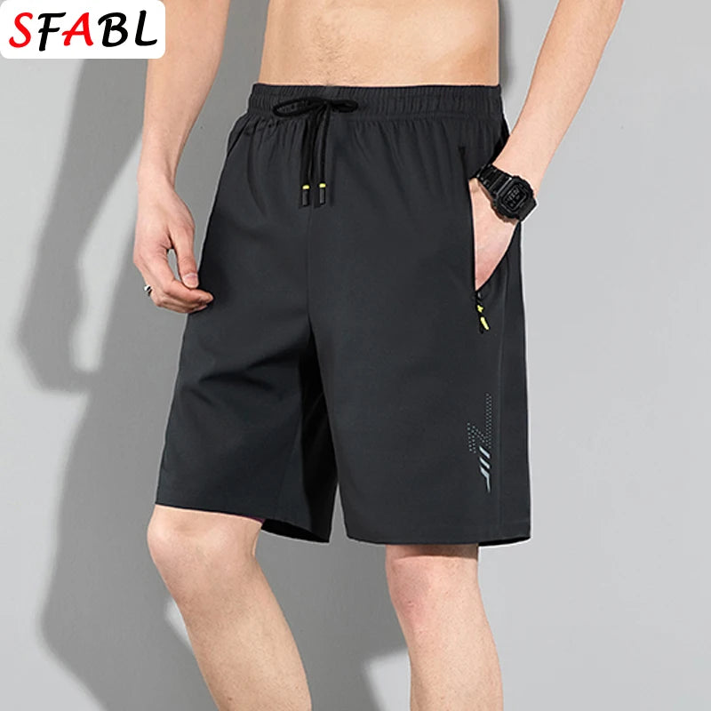 Men's Summer Beach Shorts – Quick-Drying, Breathable Elastic Fitness & Running Casual Shorts