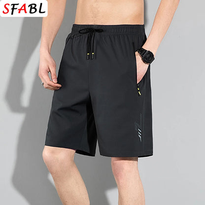 Men's Summer Beach Shorts – Quick-Drying, Breathable Elastic Fitness & Running Casual Shorts