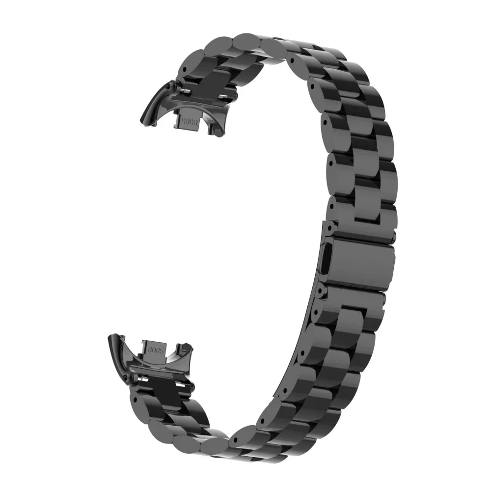 Metal Watch Strap for Xiaomi Mi Band 9/8 — Stainless Steel Smart Band Wristband with Folding Clasp