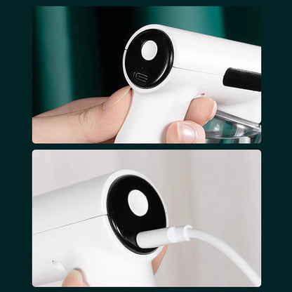 Portable Handheld Electric Disinfection Spray Gun – Rechargeable Atomized Humidifier with Blue Light