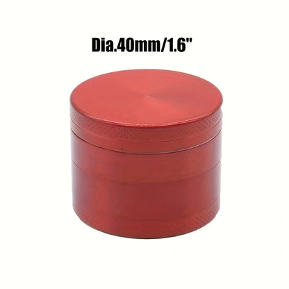 40mm 4-Layer Metal Herb Grinder – Spice & Tobacco Crusher Shredder for Smoking Accessories
