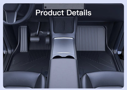 YZ Floor Mats for Tesla Model 3/Y 2021-2023 — Waterproof, Non-Slip TPE Car Accessories