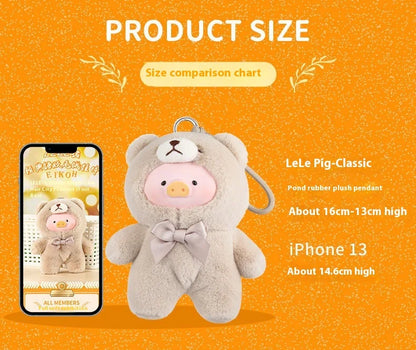 Blind Box Lulu Pig Vinyl Plush – Retro Teddy Series Cute Bag & Desktop Decoration Gift
