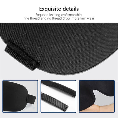 3D Sleeping Eye Mask – Soft Padded Travel Blindfold for Rest, Relaxation & Eye Comfort