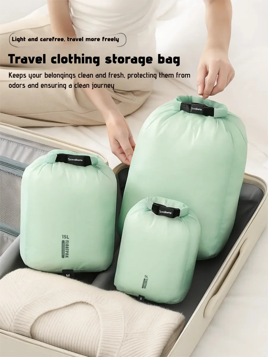 Ultralight Waterproof Dry Bag – Travel Storage Pouch & Compression Packing Cube for Camping, Hiking & Swimming Gear Organizer