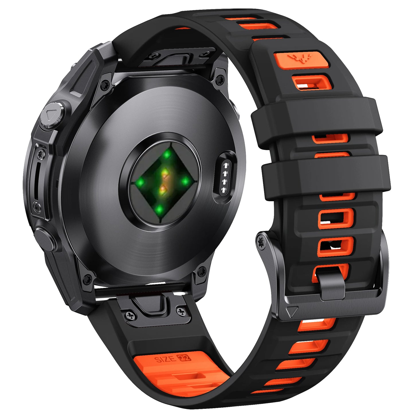 Quick Fit 22mm Silicone Watch Strap for Garmin — Compatible with Fenix 8/E/Epix Pro 47mm, Fenix 7, Fenix 6 Solar, Forerunner 955/945/965