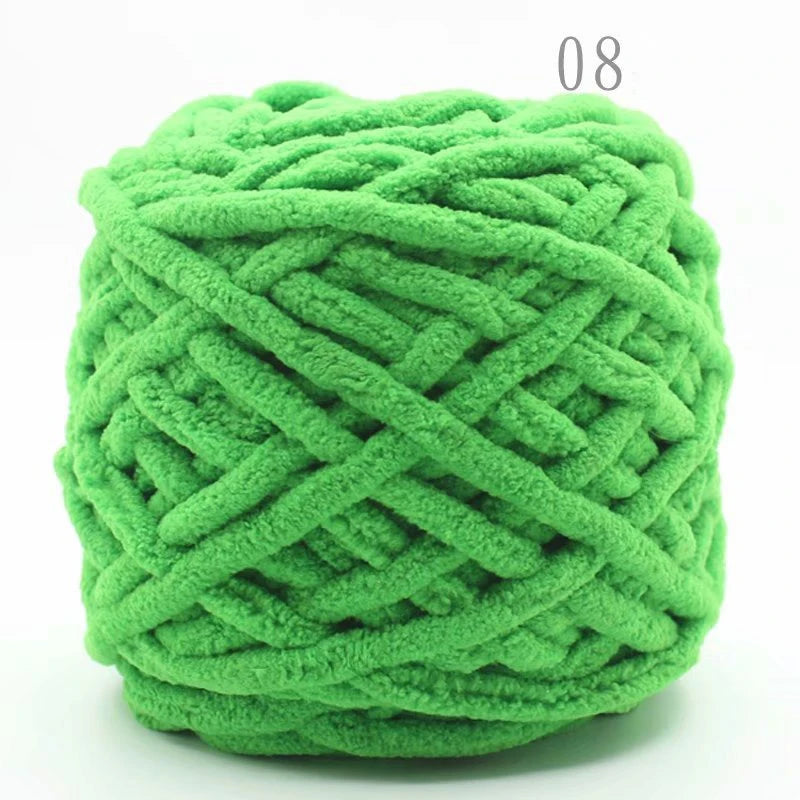 3PCS 300g Soft Chenille Knitting Yarn – Thick Ice Strip Cotton Wool Yarn for DIY Handmade Blankets, Scarves & Craft Projects