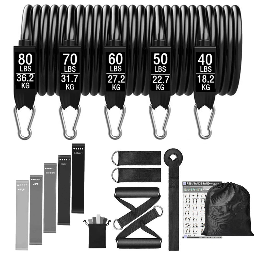300lb Booty Resistance Band Set – Elastic Workout Harness for Home, Gym, Training & Dumbbell Exercises