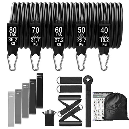 300lb Booty Resistance Band Set – Elastic Workout Harness for Home, Gym, Training & Dumbbell Exercises