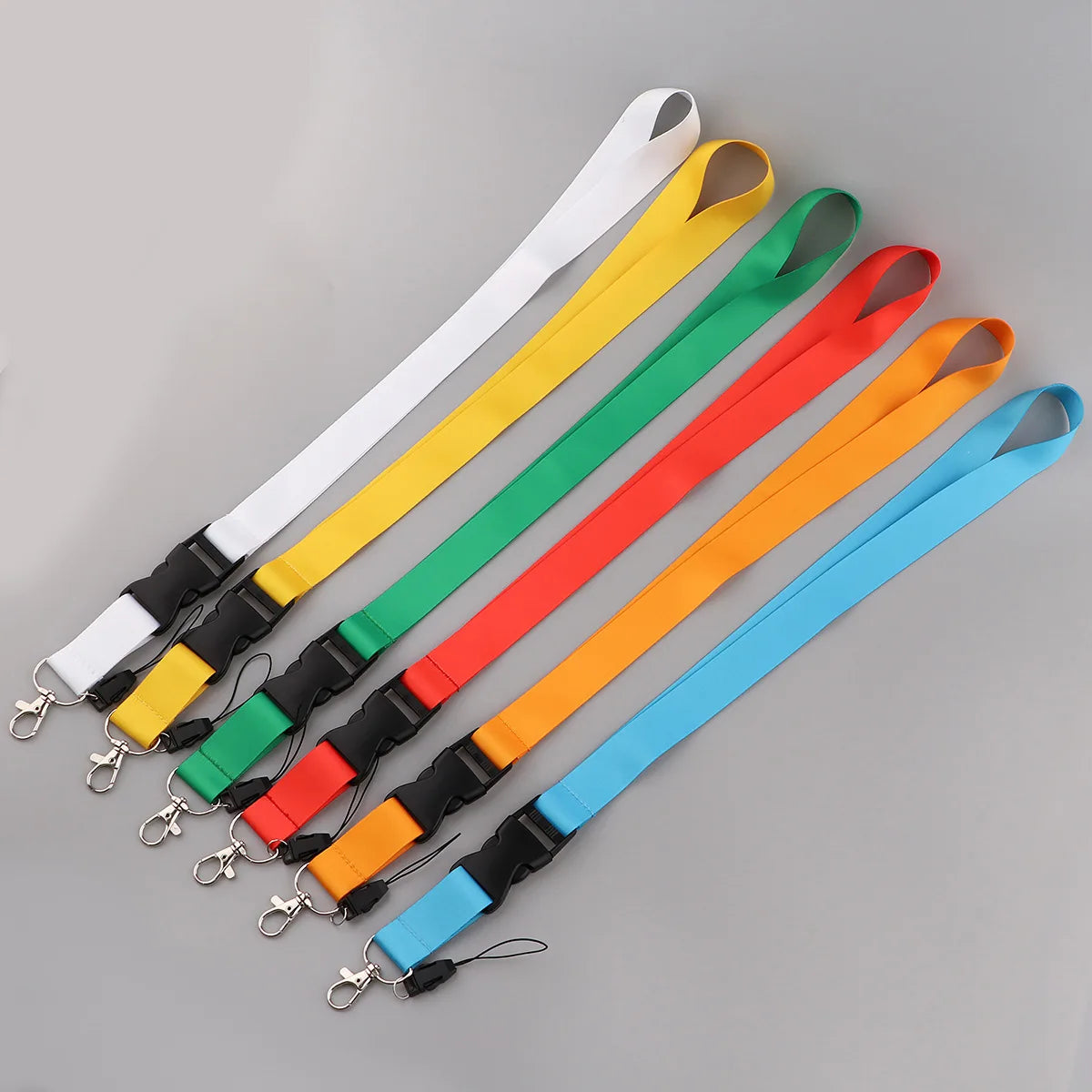 Mobile Phone Lanyard - Solid Color Neck Strap for Phone, ID Card, Keys & Key Ring Accessories