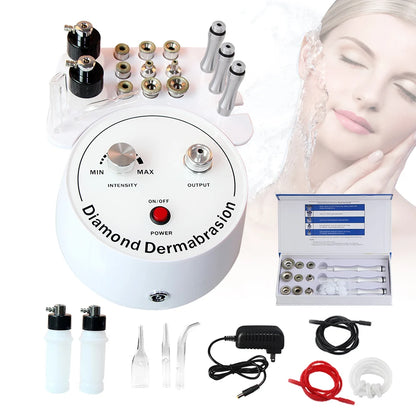 AOKO 3-in-1 Diamond Microdermabrasion Machine – Vacuum Suction & Water Spray Tool for Facial Moisturizing & Skin Exfoliation